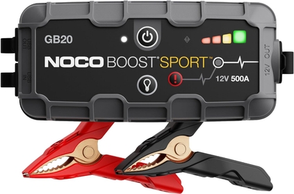 Boost Sport GB20 500 Amp 12-Volt UltraSafe Lithium Jump Starter Box, Car Battery Booster Pack, Portable Power Bank Charger, and Jumper Cables for Up to 4-Liter Gasoline Engines, 400 Amps,Black