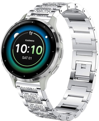 Compatible for Garmin Venu 3S Band,  18mm Quick Release Jewelry Diamond Straps Compatible for Garmin Venu 3S 41mm / Venu 2S / Forerunner 265S / Forerunner 255S / 255S Music / Rey / Vivomove 3S / Captain Marvel Smartwatch