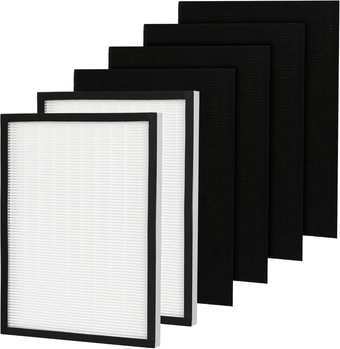 H13 HEPA Filter Compatible Replacement for Sears/Kenmore 83190 Air Filters fits Kenmore Air Cleaner Models 85250 and 83250 (2-Pack HEPA, 4-Pack Prefilters)