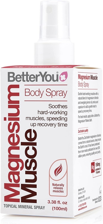 Magnesium Muscle Body Spray - Muscle Relief Spray - Magnesium, Arnica, and Lemon Oil - Gentle Heat for Muscle and Joint Recovery - 3.38 oz