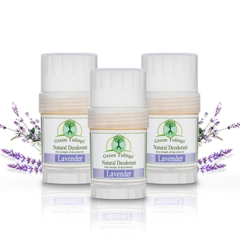 Natural Lavender Deodorant | Vegan, Organic Deodorant for Men and Women, Fragrance-Free & Aluminum Free Deodorant, Underarm Antiperspirant (1 Ounce (Pack of 3))
