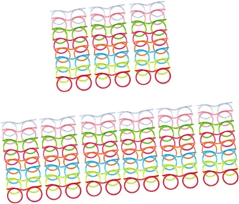 72 pcs Glasses Circulating Straw glasses straw Drinking Straw Crazy Funky Drinking Tube straw eyeglasses straws Soft Drink Eyeglasses Fun Party Glasses party supplies plastic funny
