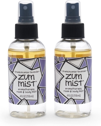 Zum Mist Room and Body Spray - Frankincense-Lavender - 4 fl oz (2 Pack)
