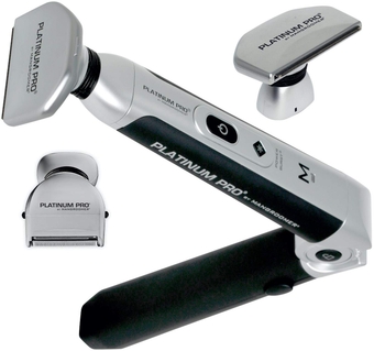 by MANGROOMER New Back Shaver with 3 Shock Absorber Flex Heads, Power Hinge, Extreme Reach Handle & Bonus Case! (Generation 8.0), 4 Piece Set