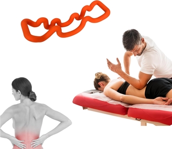 Back Deep Tissue Massager, Back Stretcher, Relieve Sciatic Pain, Middle Back Pain, HIPS Pain, Lumbar Pain, Anterior Pelvic Tilt, Piriformis Syndrome
