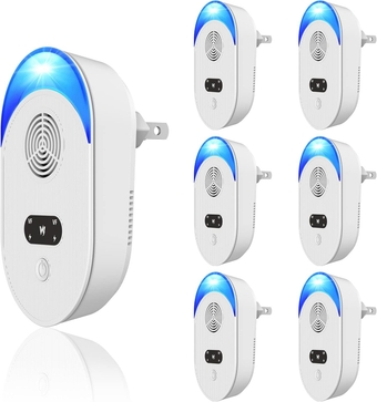 Ultrasonic Pest Repeller, Mouse Repellent, Rodent Repellent, Mice Repellent Plug-ins, Mosquito Repellent Indoors, Mouse Deterrent, Pest Defense for Insect, Spider,Ant, Cockroach, 6 Packs