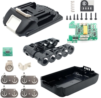 Battery Case Replacement Parts for Makita 18v Bl1815 Bl1820 Bl1820b Battery, 1.5ah 2ah 3ah Li-Ion Battery Case Cover Box Shell with Circuit Board Battery Repair Kit