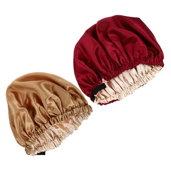 2pcs Satin Bandanas for Women Hats for Men Turban for Men Shower Cap Hair Cap for Shower Sleeping Cap Bath Cap Bathing Cap Women’s Hat Elastic Miss Hair Accessories