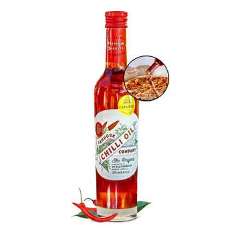 - Chili , Non-GMO Chili-Infused Canola . Hot Chili  for Cooking, Basting & Marinating, For Meats, Veggies, Salads & More, Vegan Alternative to Butter or Infused Olive , 250 ml
