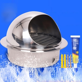 304 Stainless Steel Chimney Cowl,Pipe Rain Cover Protector Cap Ending Heating Stove Exhaust Pipe Chimney Rain Cap,Round Air Vent Cowl Cap,for Range Hood Exterior Wall Air Outlet (70mm/2.8in)