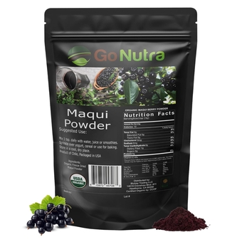 Maqui Berry Powder Freeze-Dried Organic 1 kg. (2.2 lbs) Superfood from Chile Antioxidants Polyphenols