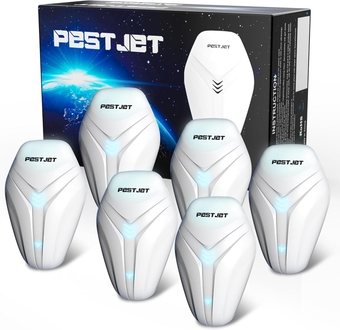 New 2023 Ultrasonic Pest Repeller Plug in - 6 Pack – Outdoor/Indoor Electronic Pest Repellent - Get Rid of Rat Bat Mouse Squirrel Bug Bee Ant Spider Wasp Cockroach Fly Mosquito Rodent Termite Roach