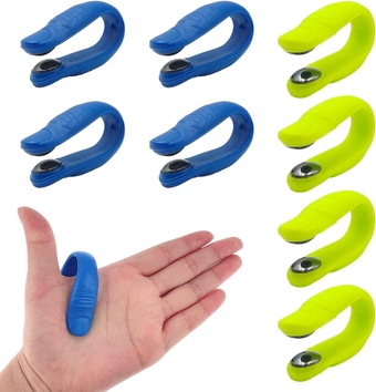 8 Pcs Acupressure Hand Pressure Point Clip,Headache, Migraine,Tension Relief Acupressure Relaxation, Pain Stress Alleviation Reduction,Soothing Muscle Pain Hand Clip Massager(Green, Blue)