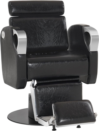 Electric Modern Barber Chair Heavy Duty Beauty Hair All Purpose Lifting Recliner for Barber Shop Professional and Technological Salon Beauty Spa Styling Equipment 9109 (All Black)