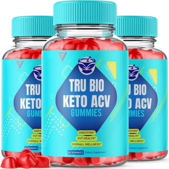 (3 Pack) Tru Bio Keto Gummies for Weight Loss, TruBio Keto, True Bio Keto ACV Gummy Fat Belly Burner Women Men Appetite Weightloss Apple Cider Vinegar Supplement (180 Gummies)