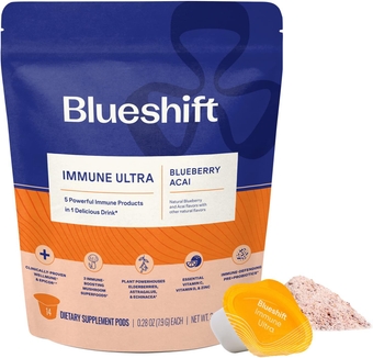 Immune Ultra, Immune Support Drink Mix with Immune Support Vitamins, Vitamin C, Zinc, Epicor, Wellmune, Elderberry & Immune-Defending Pre+Probiotics, Blueberry Acai, 14 Pack