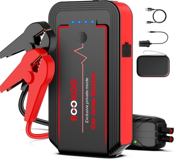 Jump Starter 3000A,  Car Battery Jumper Starter Portable 12V Jump Starter for Car Upto 8L Gas or 6.5L Diesel Engine Jump Start Battery Pack with Power Bank/QC3.0/Dual Output/LED Light