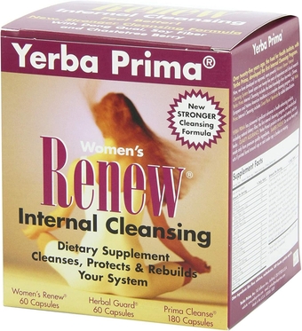 Women’s Renew Internal Cleansing System - 30 Day Cleanse and Detox Kit - Female Detoxifying Herbal Support Supplements