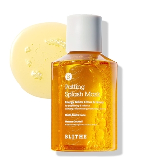 Patting Splash Mask Exfoliating Face Wash with Yellow Honey - Korean Chemical Exfoliant for Face AHA Lactic Acid for Dark Spots, Energy Citrus for Skin Brightening & Radiance 5.07 Fl Oz