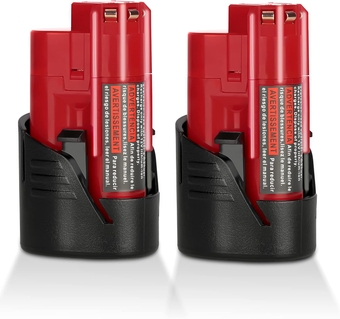 2 Pack 3000mAh 12V Lithium Battery Compatible for Milwaukee 12V Battery, Compatible for Milwaukee M12 Battery 12 Volt Cordless Tools 48-11-2401 48-11-2412 48-11-2411 48-11-2420 48-11-2440