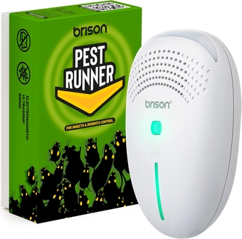 [1-Pack] Ultrasonic Pest Repeller Plug-in Control Electronic Insect Repellent Gets Rid Mosquito Bed Bugs Roach Spiders Fleas Mice Ants Fruit Fly