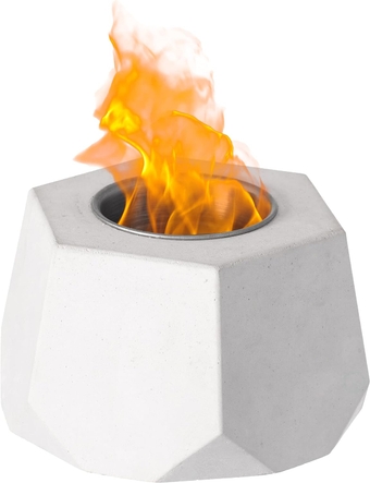 Hexagon Tabletop Fire Pit | Rubbing Alcohol Fireplace Indoor Outdoor Portable Fire Concrete Bowl Pot Fireplace HEX