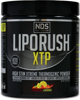 NDS Nutrition XTP Thermogenic Fat Burner with L-Carnitine - Energy, Focus, and Appetite Control - Extreme Thermogenic Fat Burning Powder Weight Loss - Strawberry Lemonade (45 Servings)