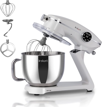 Stand Mixer Pro,600W 10-Speed Electric Mixer with Digital Interface,7.4-Qt Stainless Steel Bowl,Dishwasher Safe Whisk,Dough Hook and Mixing Paddle,Pearl