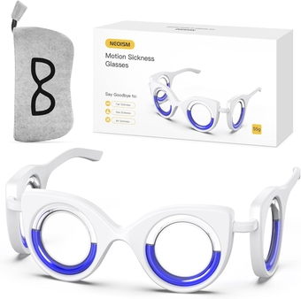 Motion Sickness Glasses Car Sickness Glasses Relieve Carsickness Airsickness Seasickness Portable Anti Nausea Car Sick Glasses Adults or Kids