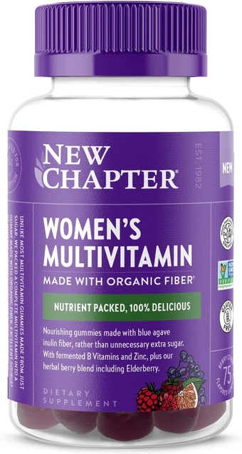 Women’s Multivitamin Gummies - 66% Less Sugar, Women’s Gummy Vitamins with Vitamin C, D3 & Zinc, Non-GMO, Gluten Free, Berry-Citrus, 75ct