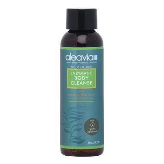 Enzymatic Body Cleanse – Travel Size – Fragrance-Free Organic & All-Natural Prebiotic, Vegan Body Wash – 2 Oz.