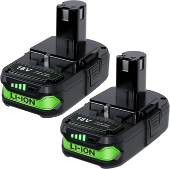 Upgraded 3.8Ah Replacement for Ryobi 18V Battery Lithium Compatible with Ryobi 18 Volt Battery ONE+ Plus P102 P103 P104 P105 P107 P108 P109 Cordless Power Tools 2Pack