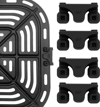 Air Fryer Rubber Bumpers, 4 Pieces Air Fryer Replacement Parts for Instant Pot Gourmia Cosori and other Air Fryers, Air Fryer Accessories Silicone Protective Feet Tips Tabs to Prevent Basket Damage