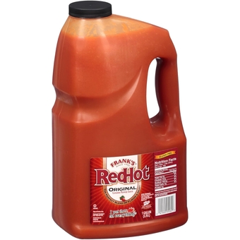 Original Cayenne Pepper Hot Sauce, 1 gal - One Gallon Bulk Container of Cayenne Pepper Hot Sauce to Add Flavorful Heat to Entrees, Sides, Snacks, and More