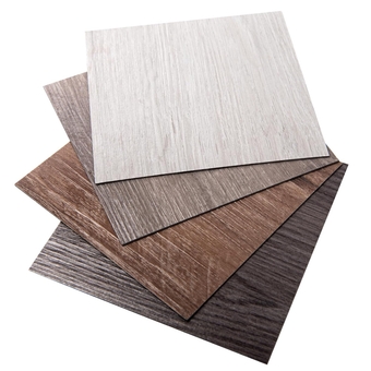 Peel and Stick Vinyl Floor Tiles, Self Adhesive Waterproof Flooring Wood Planks, 6 x 6 inch, Pack of 4, Sample