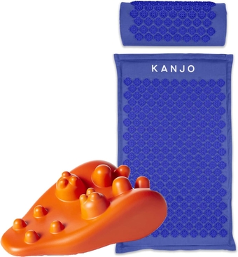 FSA HSA Eligible Orange Acupressure Neck Pain Relief Pillow FSA HSA Approved Acupressure Mat and Pillow Set for Back Pain Relief & Neck Pain Relief, with Pressure Points for Muscle Pain