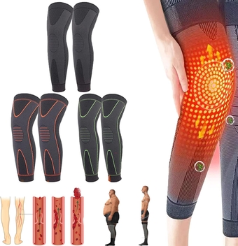 Reducefast Acupressure Detoxing&Shaping Knee Pads - Pzgone Thermal Knee Support,KNEECA Tourmaline Self-heating Knee Sleeve,Effective Aid in Weight Loss, Relieve Varicose Veins
