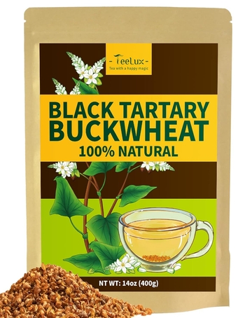 Tartary Buckwheat Tea, Roasted Buckwheat Loose Leaf Tea, High Mountain Buckwheat Groats, Caffeine Free, Natural, 14oz/400g