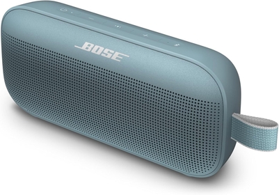 SoundLink Flex Bluetooth Speaker, Portable Speaker with Microphone, Wireless Waterproof Speaker for Travel, Outdoor and Pool Use, Stone Blue