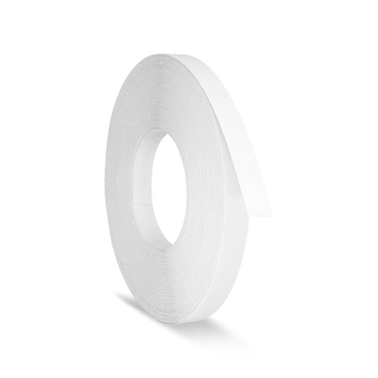 White Melamine Edge Banding Tape - 1/2 inch x 100 ft Easy Application Iron-On Edging for Cabinet Repairs, Furniture Restoration - Pre-Glued Flexible White Veneer