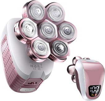 5 in 1 Cordless Electric Razor for Sensitive Skin - Painless Women's Leg, Bikini and Face Hair Remover - Waterproof Wet/Dry Shaver and Trimmer