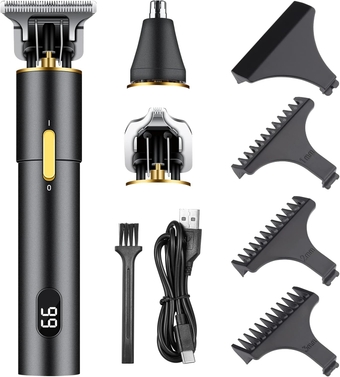 Hair Clippers for Men,Cordless Professional Hair Clippers Kit,Rechargeable Clippers for Hair Cutting,Electric Shaver,with LED Display,Gift for Men