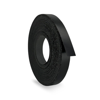 Black Melamine Edge Banding Tape - 3/4 inch x 100 ft Easy Application Iron-On Edging for Cabinet Repairs, Furniture Restoration - Pre-Glued Flexible Black Veneer