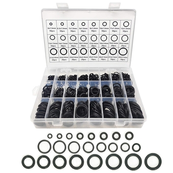 740pcs Rubber O Ring Assortment Kits 24 Sizes Sealing Gasket Washer Made of Nitrile Rubber NBR for Automotive Repair, Plumbing and Faucet, Air or Gas Connections, Resist Oil and Heat O-Rings