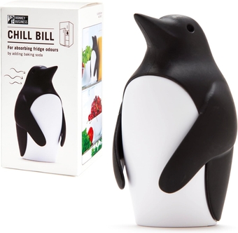 Chill Bill Refrigerator Deodorizer, Baking Soda Holder for Refrigerator, Cute Fridge Deodorizer, Refrigerator Odor Eliminator, Fun Kitchen Gadgets, Baking-Soda Fridge Smell Remover
