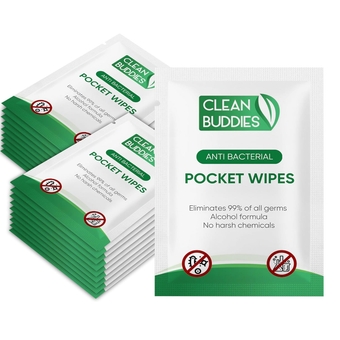100ct. Hand Sanitizer Wipes | Large 8"*7" Individual Wipes Packets | Wet Wipes Travel Size | Individual Sanitizer Wipes | Travel Wipes, Car, Phone Sanitizer Wipes