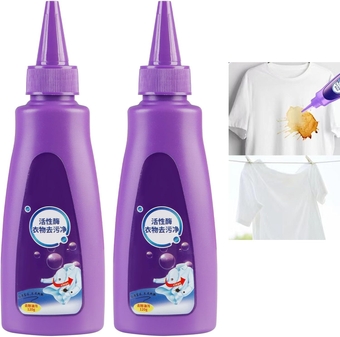 Active Enzyme Laundry Stain Remover,Active Enzyme Stain Remover,Active Enzyme Clothing Stain Remover,Clothes Oil Stain Remover（2PCS）