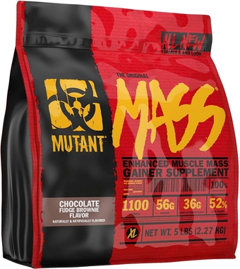 Mass Weight Gainer Protein Powder – Build Muscle Size and Strength with 1100 Calories – 56 g Protein – 26.1 g of EAAs – 12.2 g of BCAAs (Chocolate Fudge Brownie, 5 lbs)