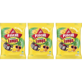 "Pascall Pineapple Lumps Chocolate Candy 185g - Irresistible Australian Treat