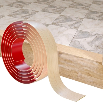 Flexible PVC Floor Transition Strip, 2 Inch x 6.6FT Peel and Stick Floor Cover Strip, Flooring Transitions Laminate Floor Strip, Carpet to Tile Transition Strip, Vinyl Floor Flat Divider Strip